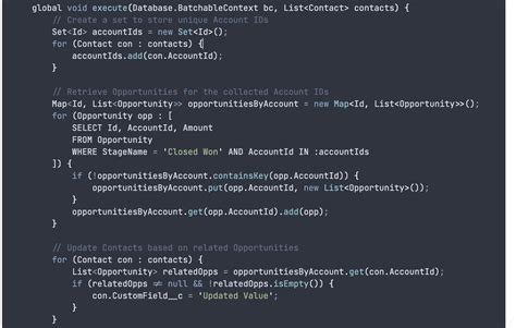 Using Aggregate SOQL queries/results in Batch Apex .